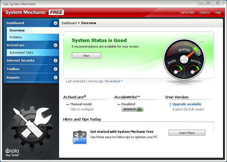 System Mechanic Screenshot